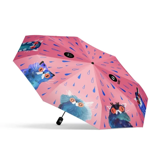 deštník skládací Mrzuté Mokré Mačky